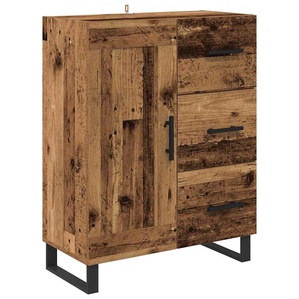 Highboard mit Schubladen 2 pcs Altholz 69,5 x 34 x 180 cm