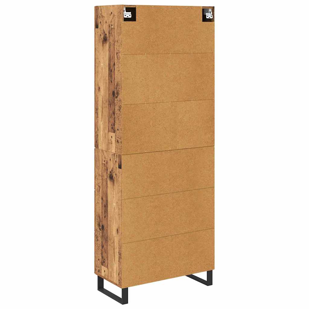 Highboard mit Schubladen 2 pcs Altholz 69,5 x 34 x 180 cm