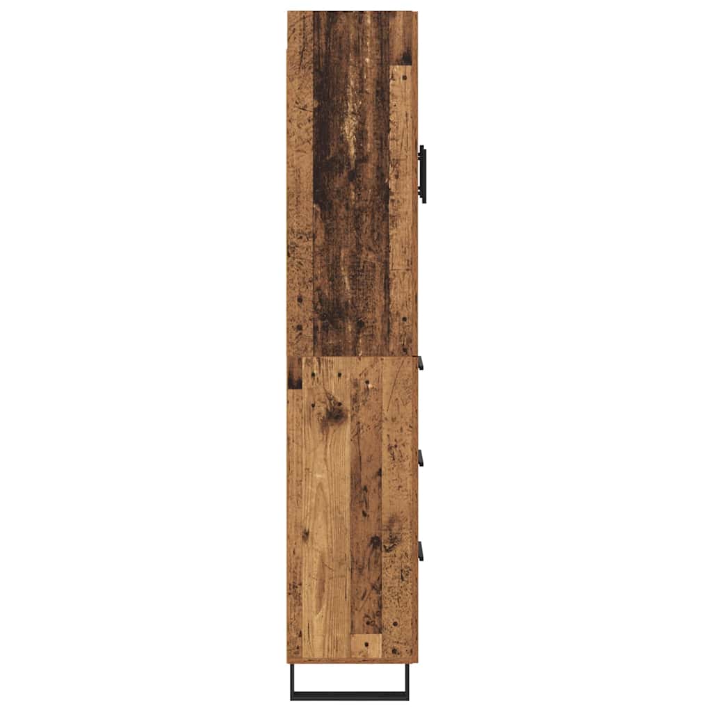 Highboard mit Schubladen 2 pcs Altholz 69,5 x 34 x 180 cm