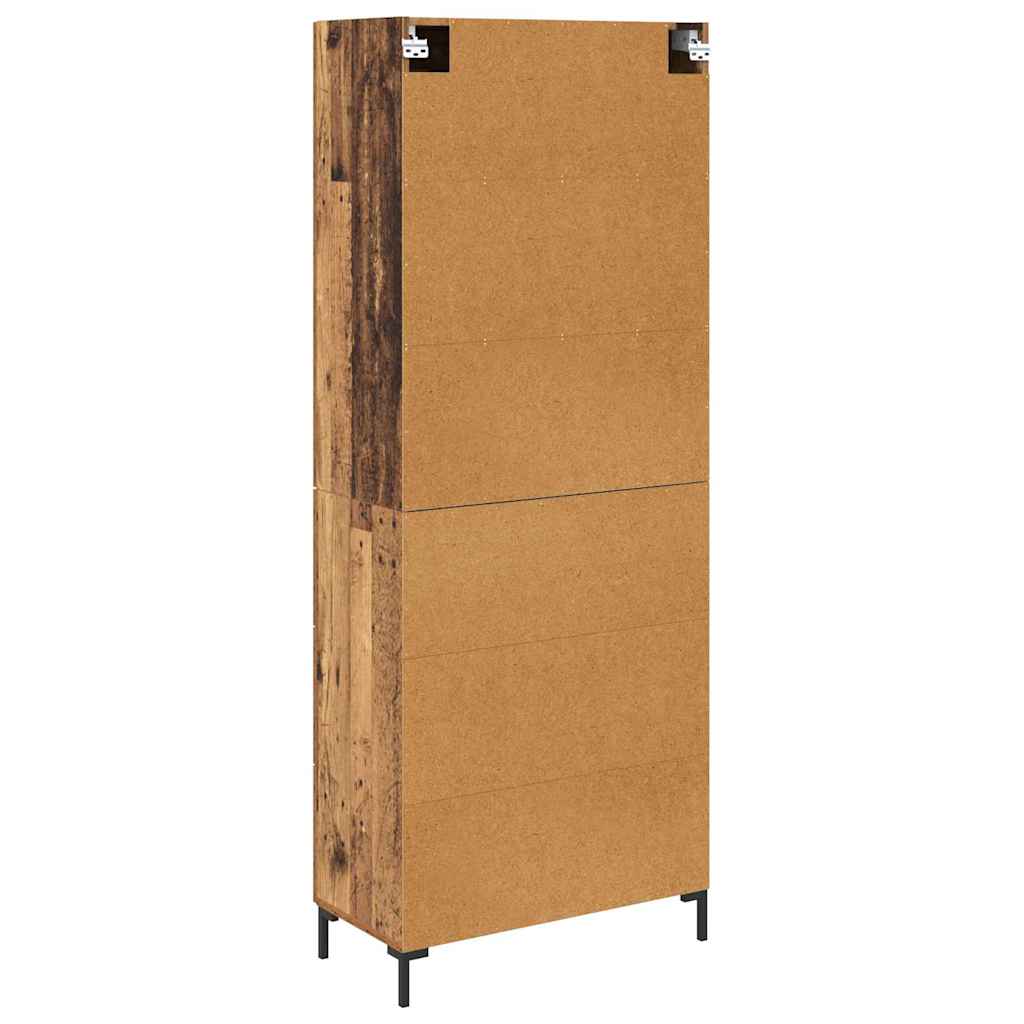 Highboard mit Schubladen 2 pcs Altholz Holzwerkstoff