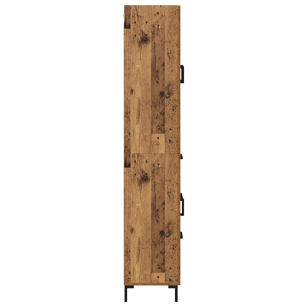 Highboard mit Schubladen 2 pcs Altholz Holzwerkstoff