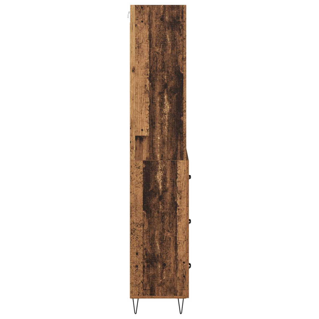 Highboard mit Schubladen 2 pcs Altholz Holzwerkstoff