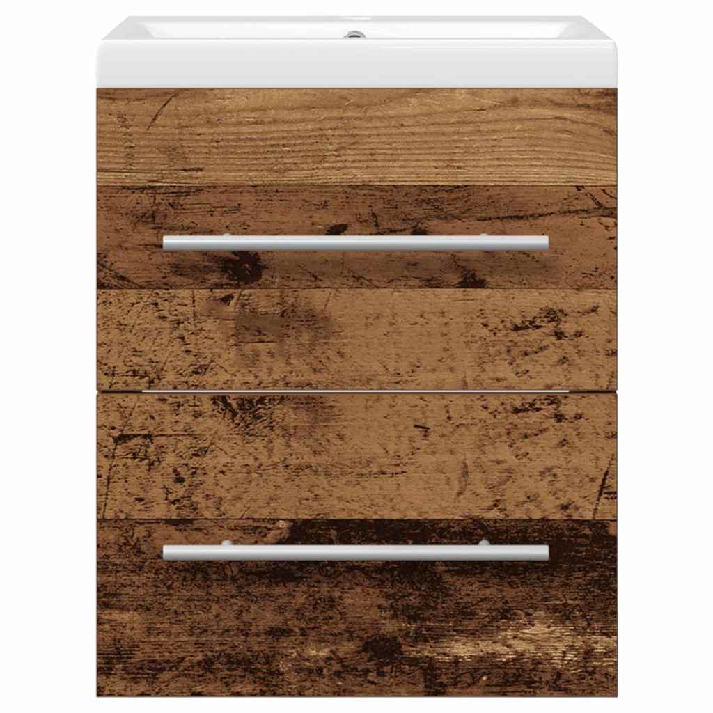 Waschbeckenschrank mit Schubladen Braun 42 x 39 x 52 cm