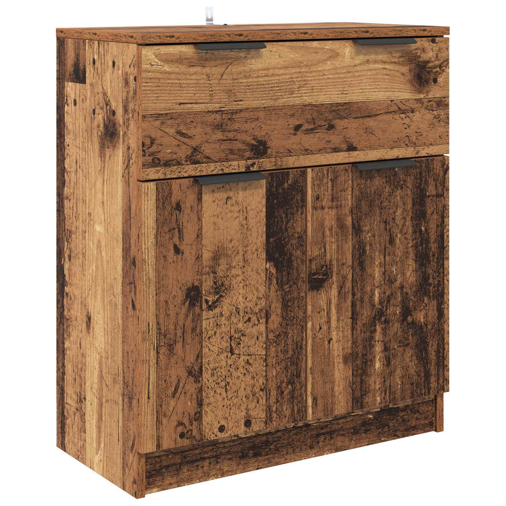 Sideboard mit Schubladen 3 pcs Altholz Holzwerkstoff
