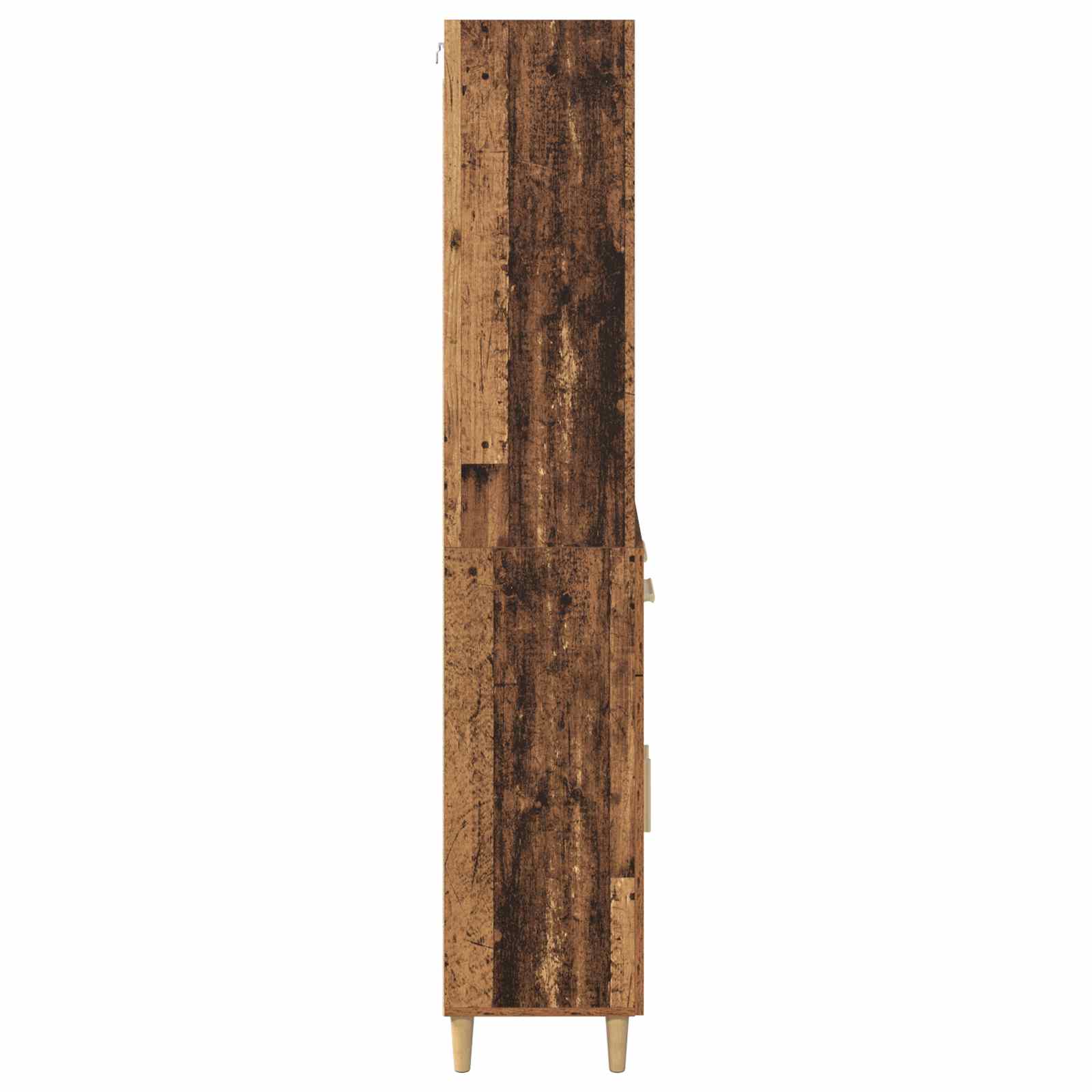 Highboard Altholz 69,5 x 32,5 x 180 cm Holzwerkstoff