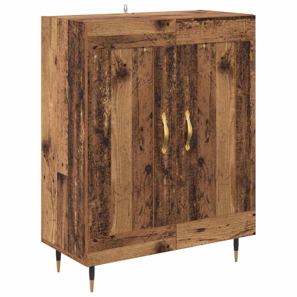 Highboard 2 pcs Altholz Holzwerkstoff