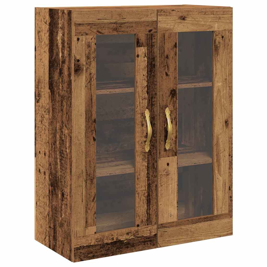 Highboard 2 pcs Altholz Holzwerkstoff