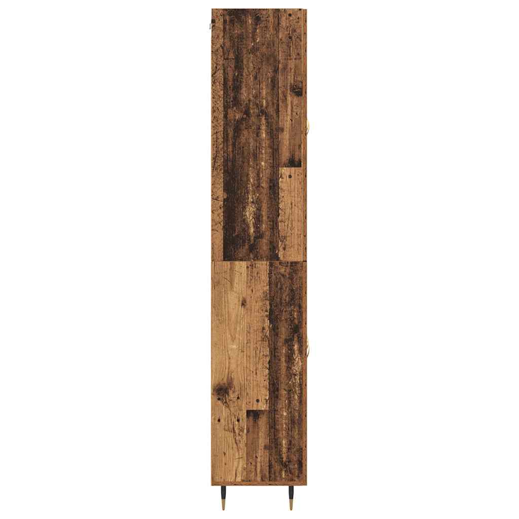 Highboard 2 pcs Altholz Holzwerkstoff