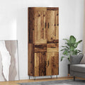 Highboard Altholz 69,5 x 34 x 180 cm Holzwerkstoff