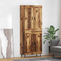 Highboard 2 pcs Altholz Holzwerkstoff
