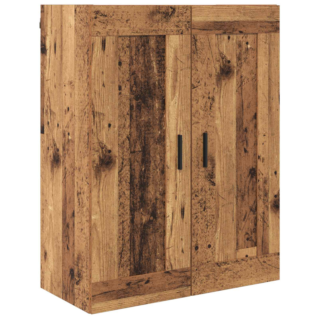 Highboard 2 pcs Altholz Holzwerkstoff