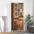Highboard mit Schubladen 2 pcs Altholz Holzwerkstoff