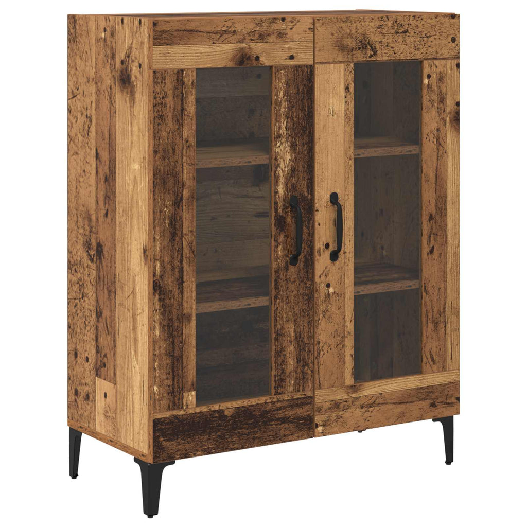 Highboard Altholz 69,5 x 34 x 180 cm Holzwerkstoff