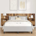 Kopfteil mit Schrank mit Schubladen 3 pcs Altholz Holzwerkstoff