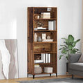 Highboard Altholz 69,5 x 34 x 180 cm Holzwerkstoff