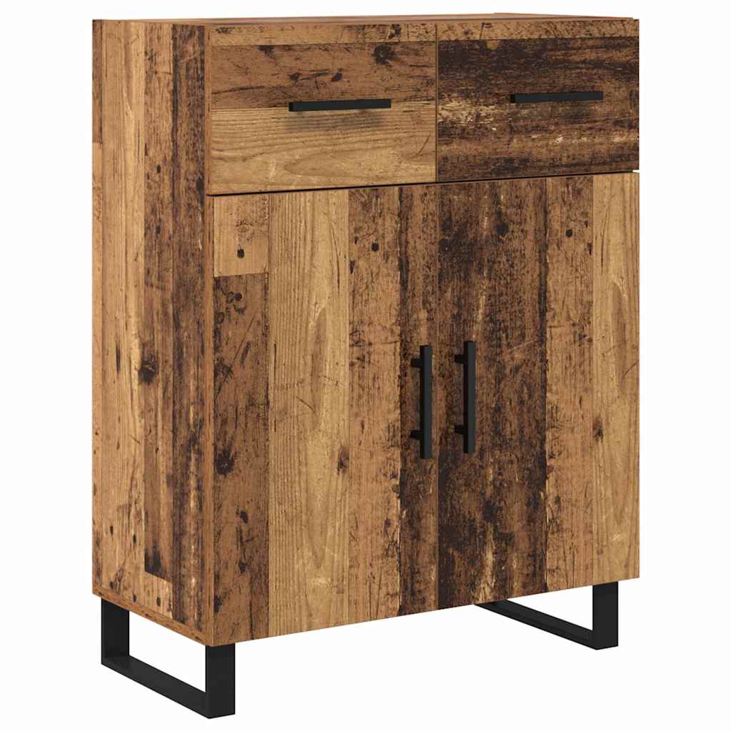Highboard mit Schubladen 2 pcs Altholz 69,5 x 34 x 180 cm