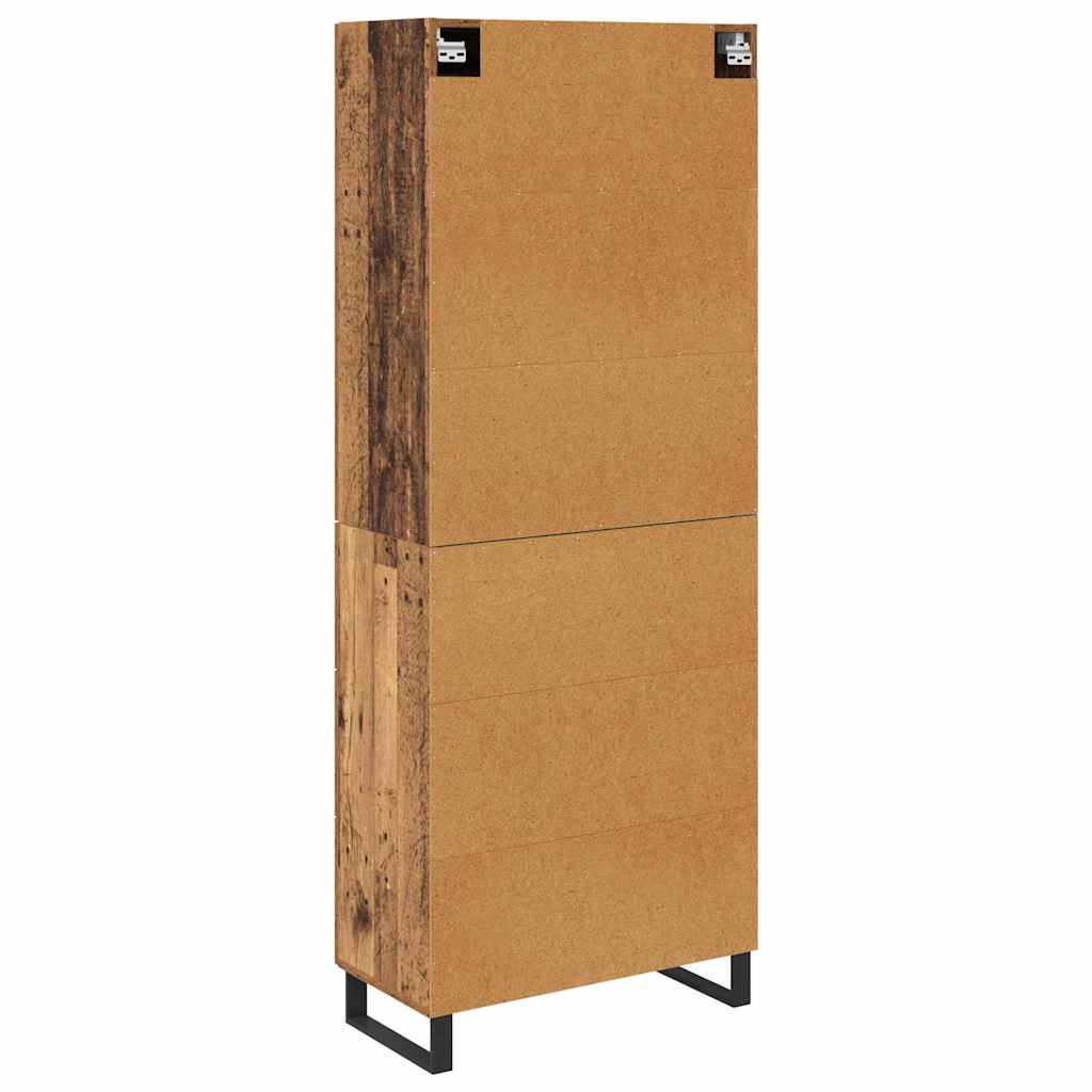Highboard mit Schubladen 2 pcs Altholz 69,5 x 34 x 180 cm