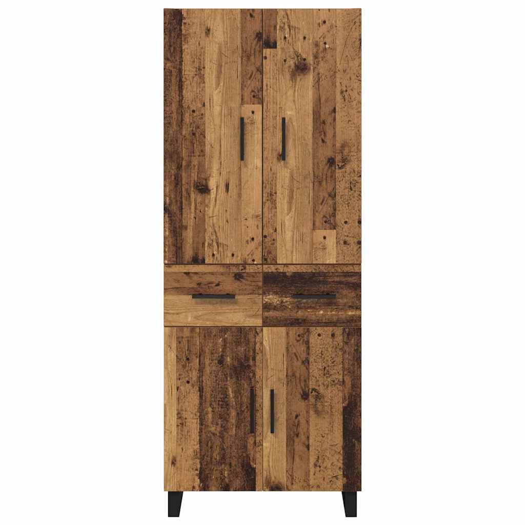 Highboard mit Schubladen 2 pcs Altholz 69,5 x 34 x 180 cm