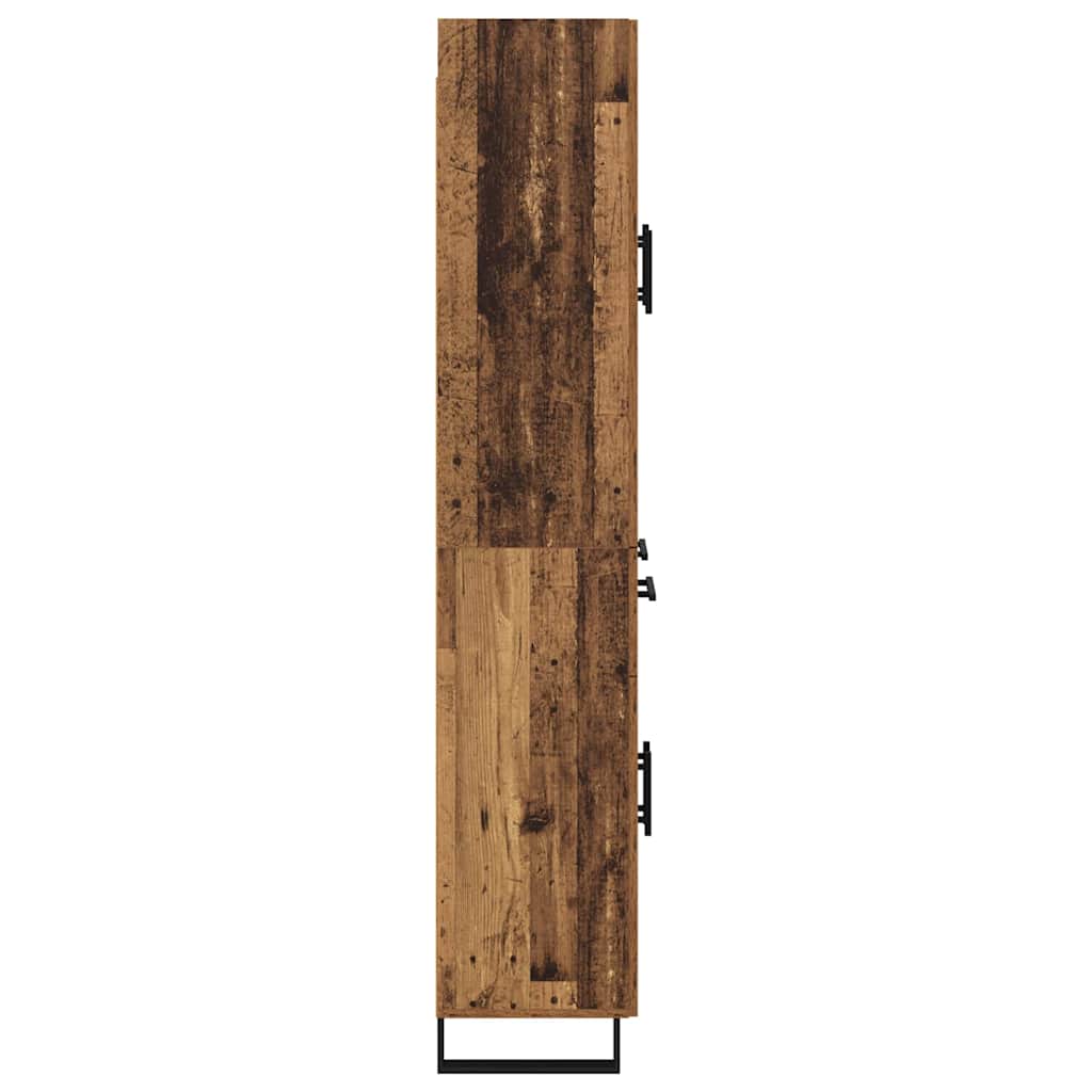 Highboard mit Schubladen 2 pcs Altholz 69,5 x 34 x 180 cm