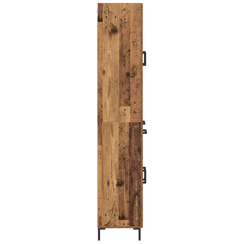 Highboard mit Schubladen 2 pcs Altholz Holzwerkstoff