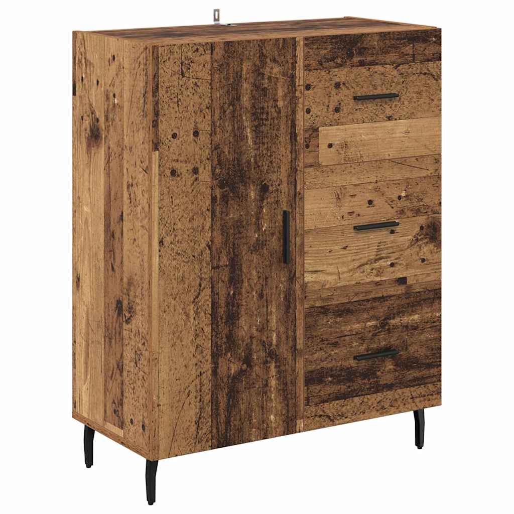 Highboard mit Schubladen 2 pcs Altholz Holzwerkstoff