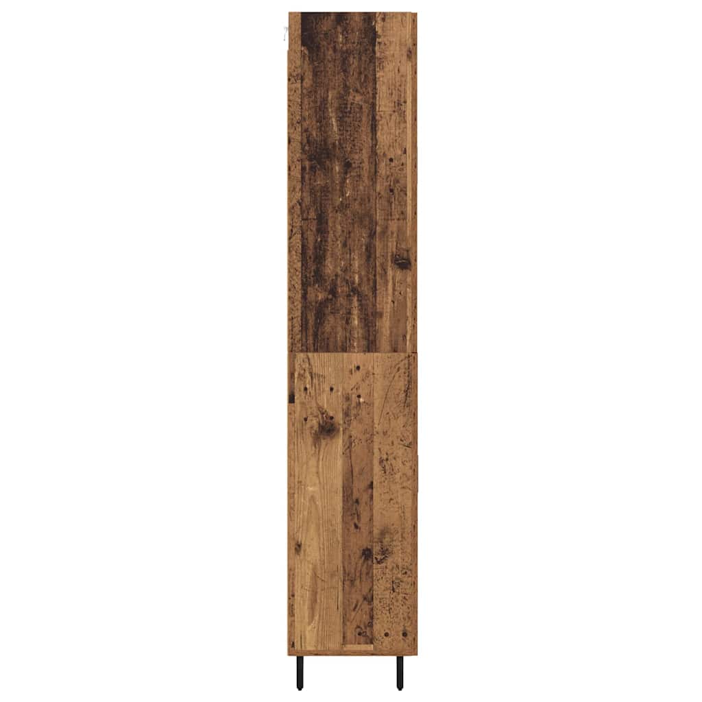 Highboard mit Schubladen 2 pcs Altholz Holzwerkstoff
