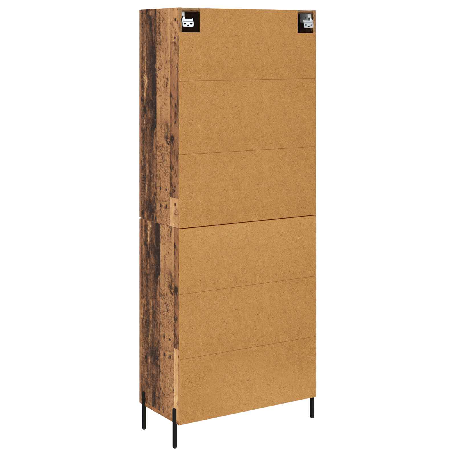 Highboard Wandmontiert Altholz 69,5 x 34 x 180 cm Holzwerkstoff