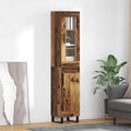 Highboard Altholz 34,5 x 34 x 180 cm Holzwerkstoff