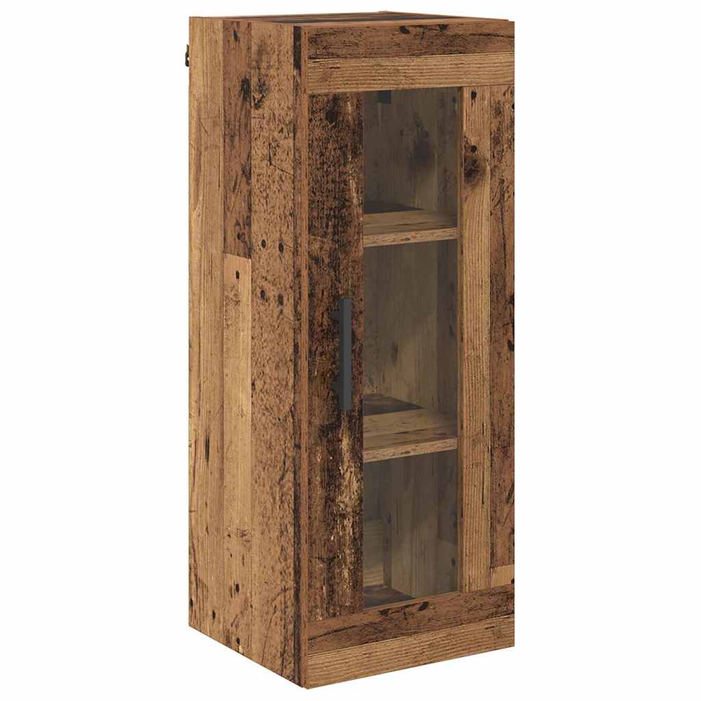 Highboard Altholz 34,5 x 34 x 180 cm Holzwerkstoff
