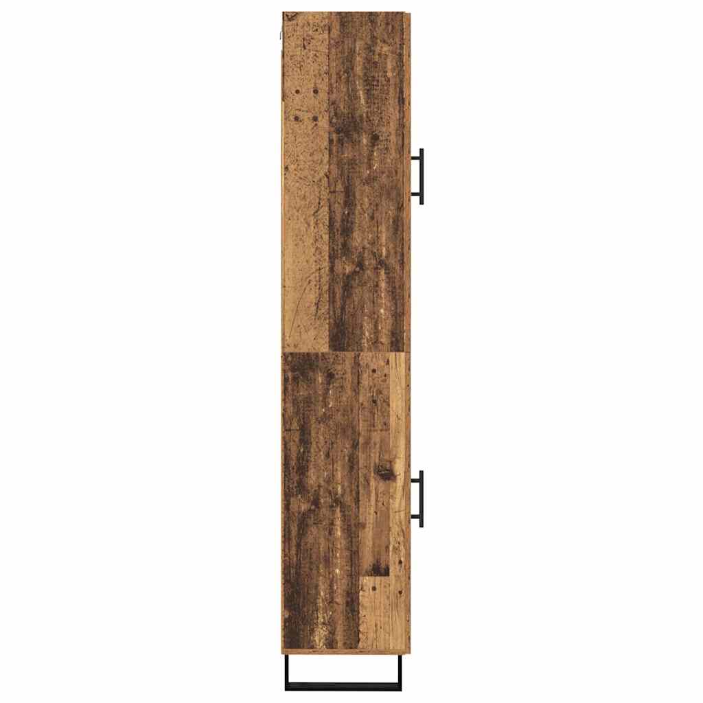 Highboard Altholz 34,5 x 34 x 180 cm Holzwerkstoff