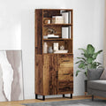 Highboard mit Schubladen 2 pcs Altholz Holzwerkstoff