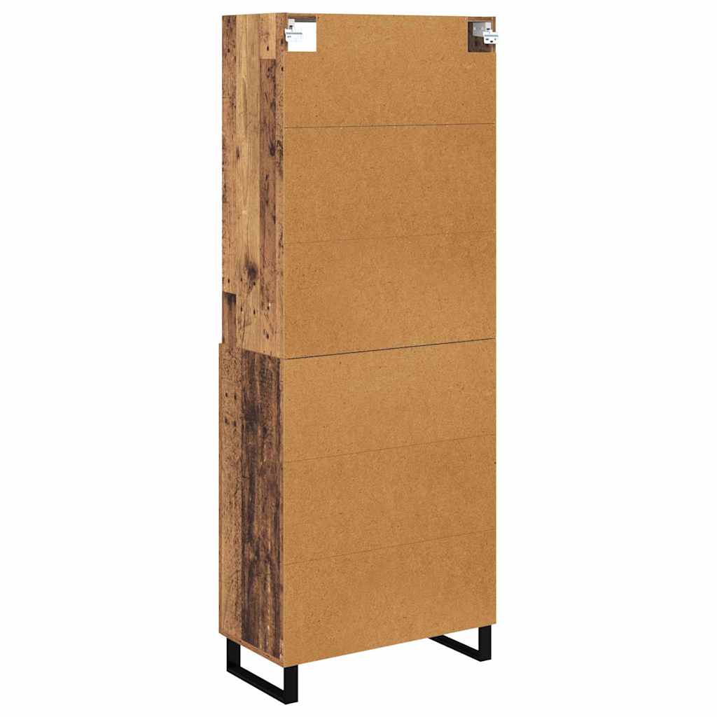 Highboard mit Schubladen 2 pcs Altholz Holzwerkstoff