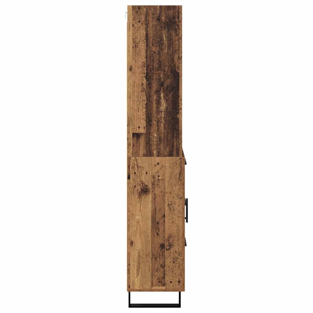 Highboard mit Schubladen 2 pcs Altholz Holzwerkstoff