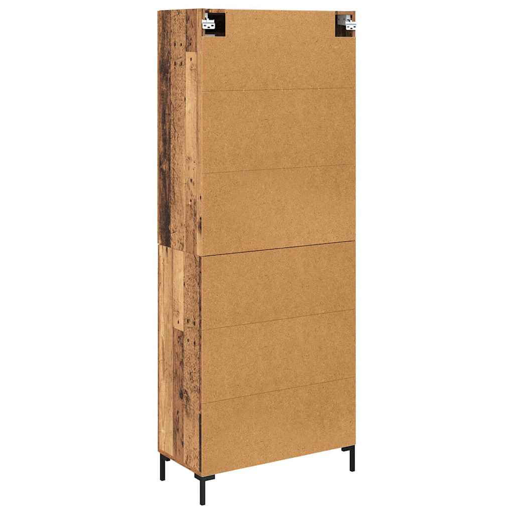 Highboard mit Schubladen 2 pcs Altholz Holzwerkstoff