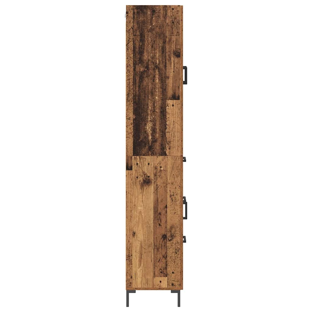 Highboard mit Schubladen 2 pcs Altholz Holzwerkstoff