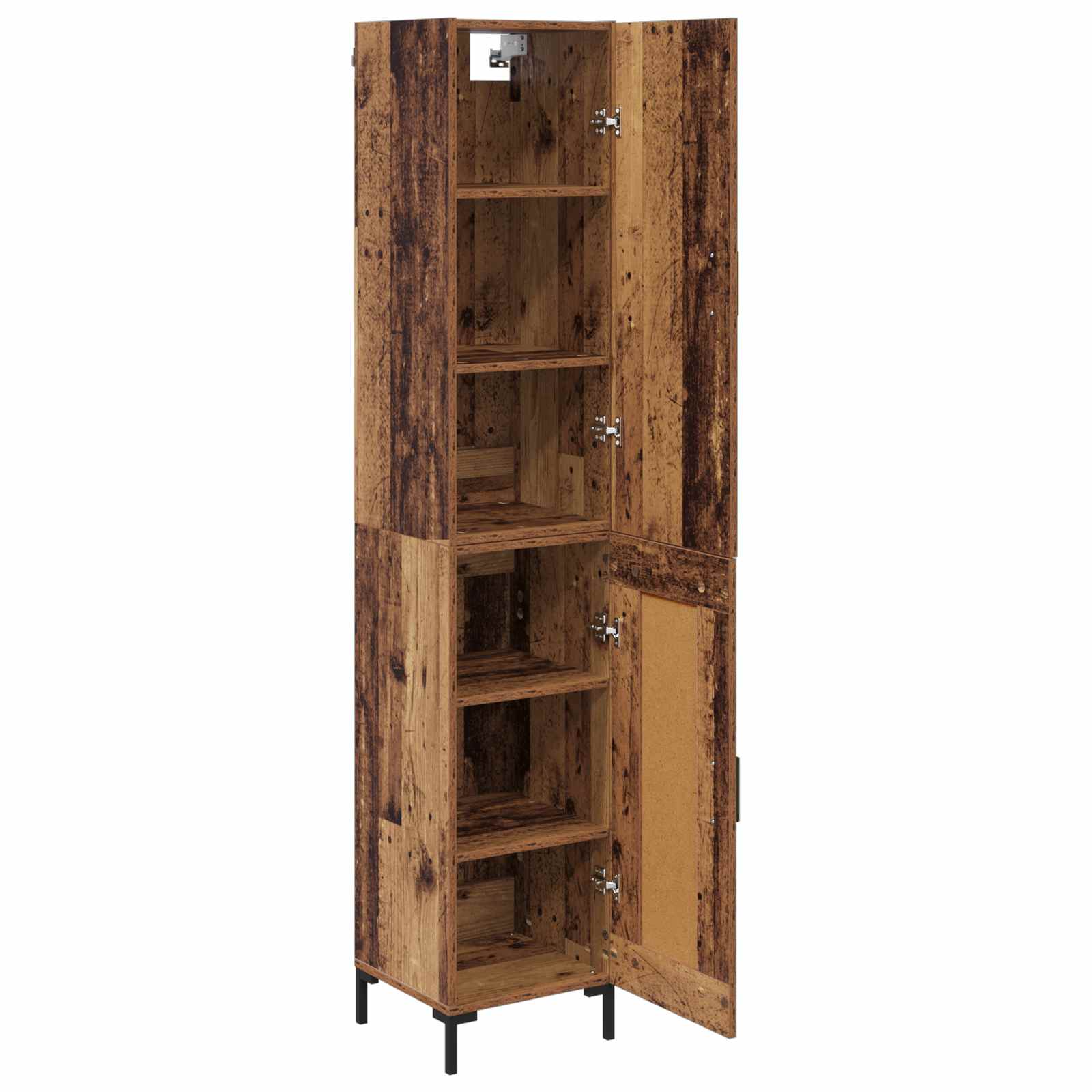 Highboard Altholz 69,5 x 34 x 180 cm Holzwerkstoff