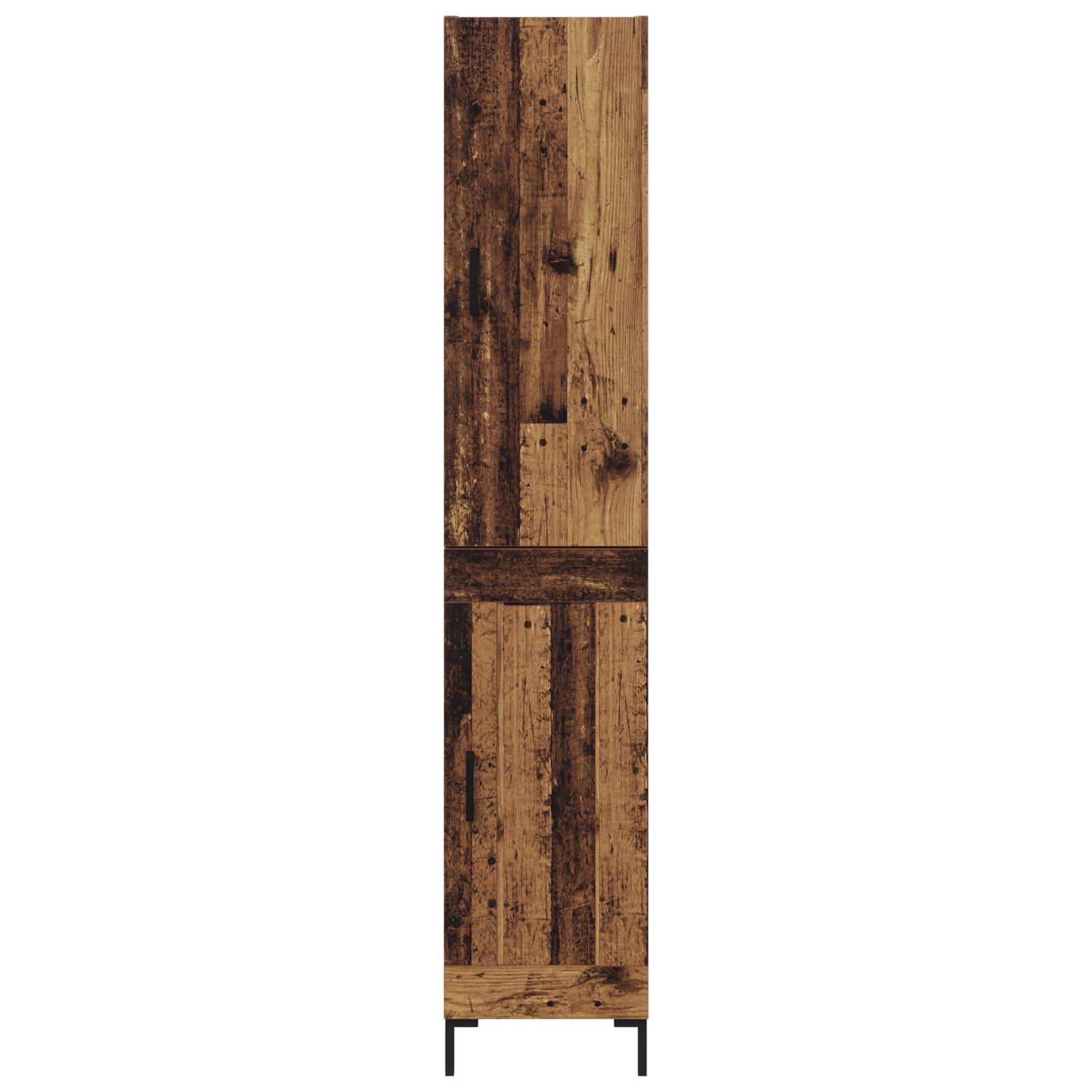 Highboard Altholz 69,5 x 34 x 180 cm Holzwerkstoff