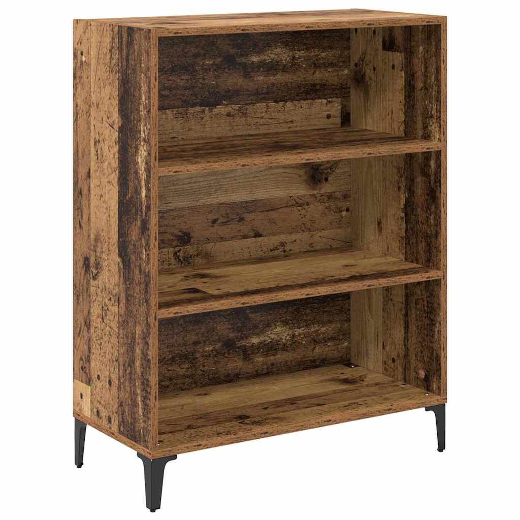 Highboard Wandmontiert Altholz 69,5 x 34 x 180 cm Holzwerkstoff