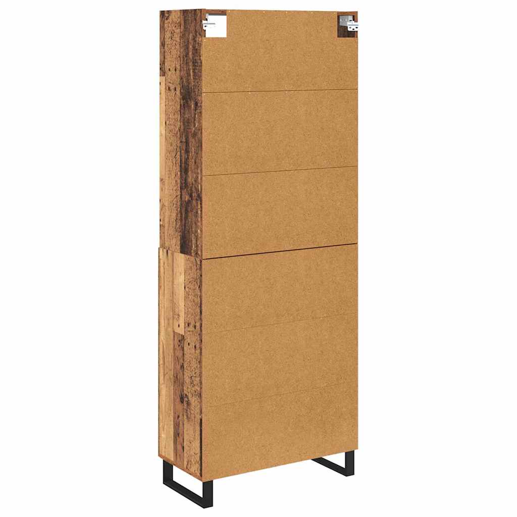 Highboard 2 pcs Altholz Holzwerkstoff