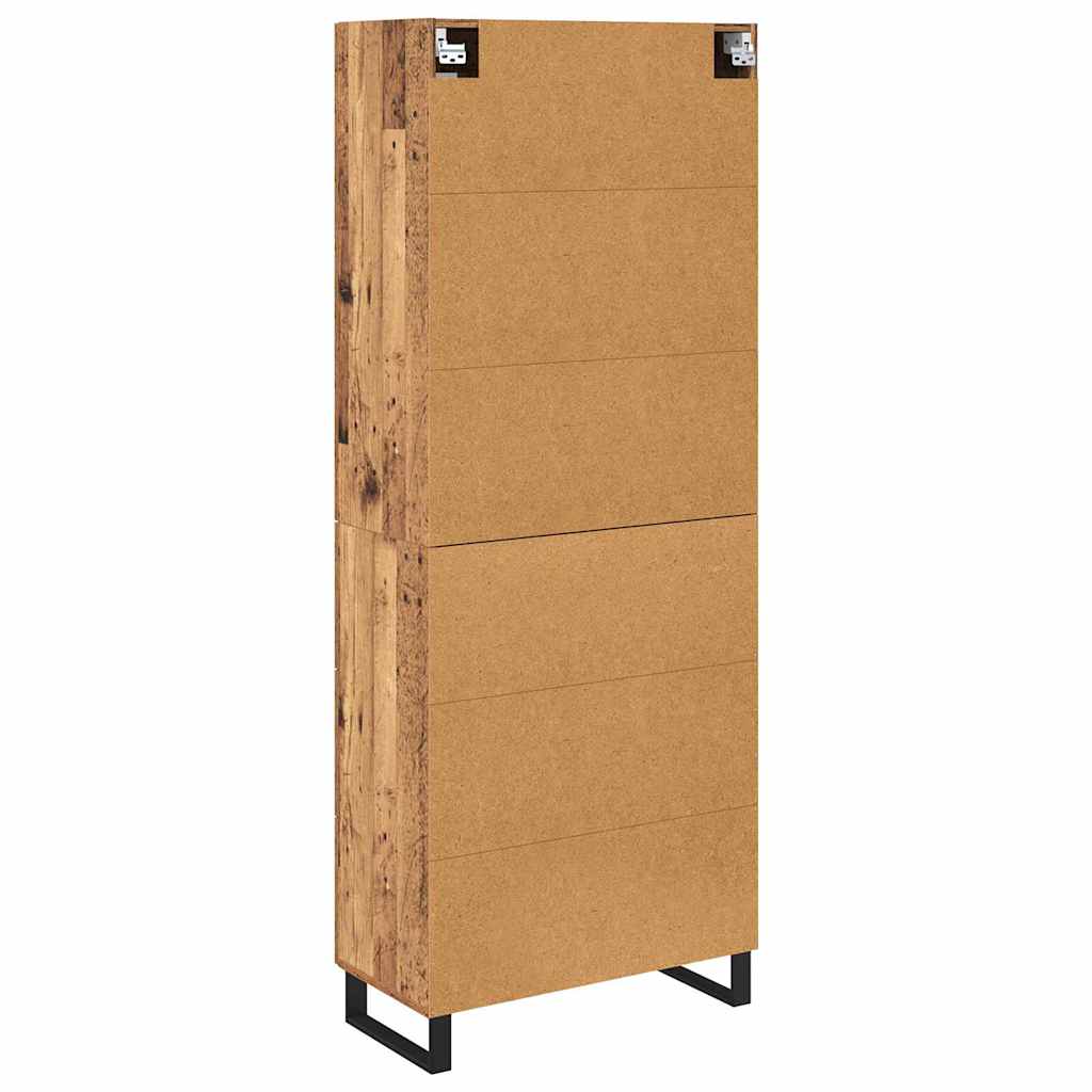 Highboard mit Schubladen 2 pcs Altholz Holzwerkstoff