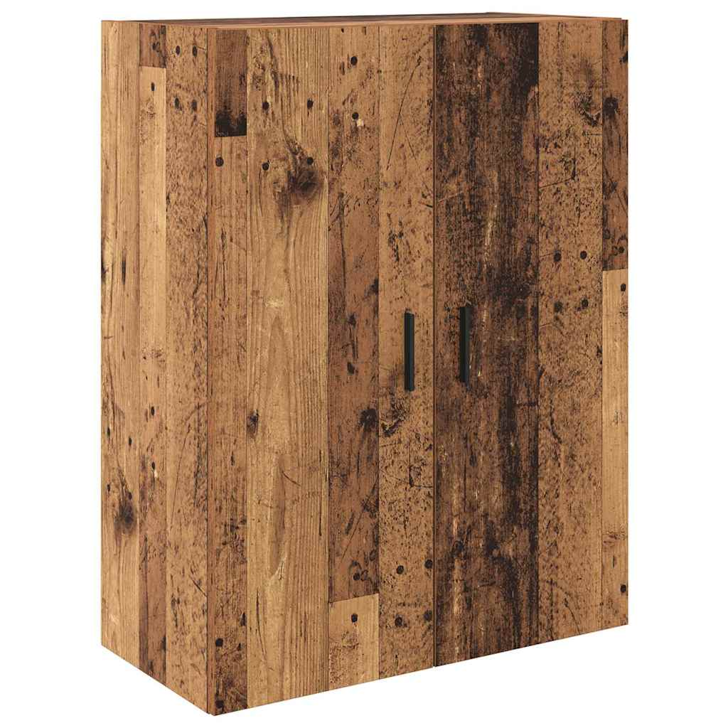 Highboard mit Schubladen 2 pcs Altholz Engineered Wood und Glas