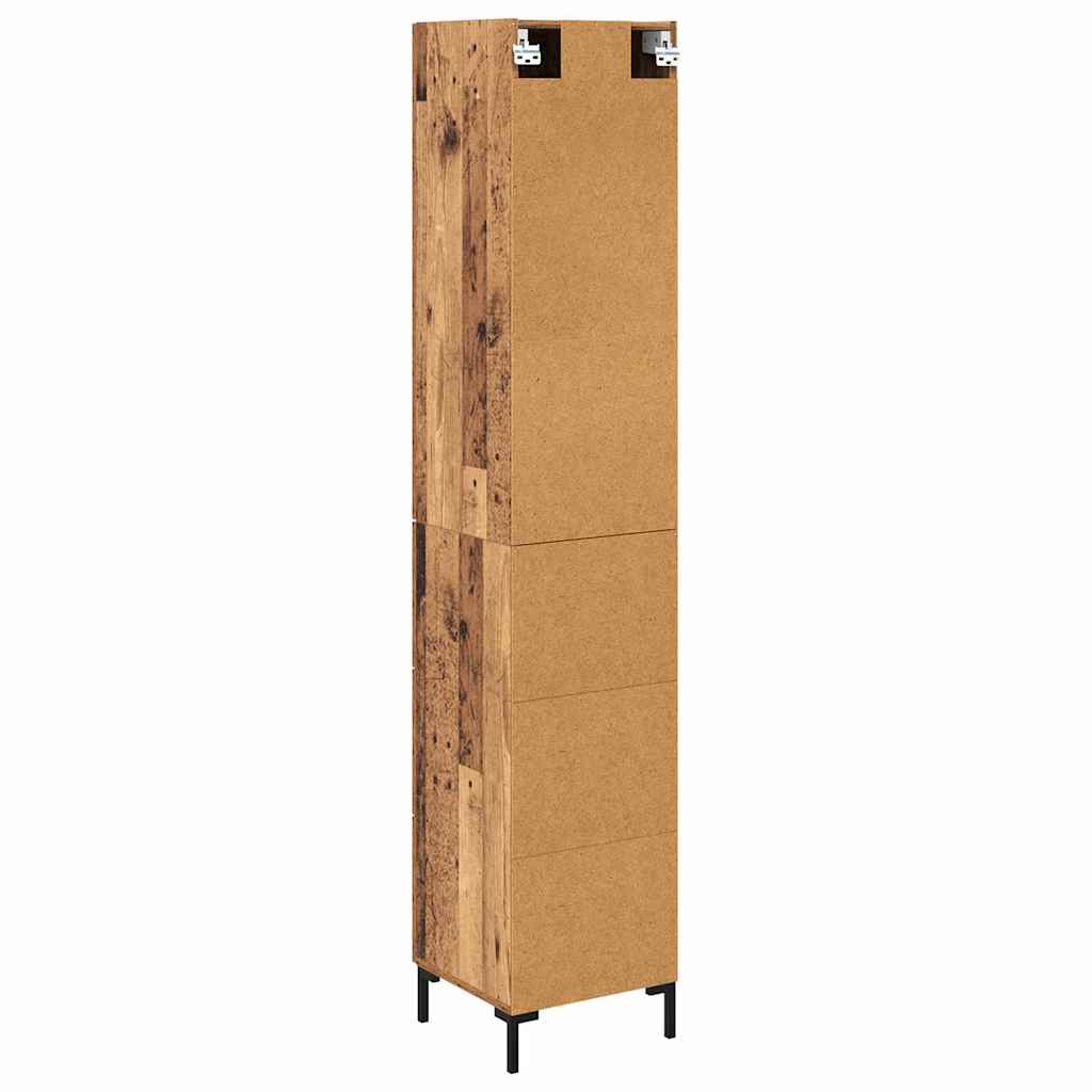 Highboard Altholz 69,5 x 34 x 180 cm Holzwerkstoff