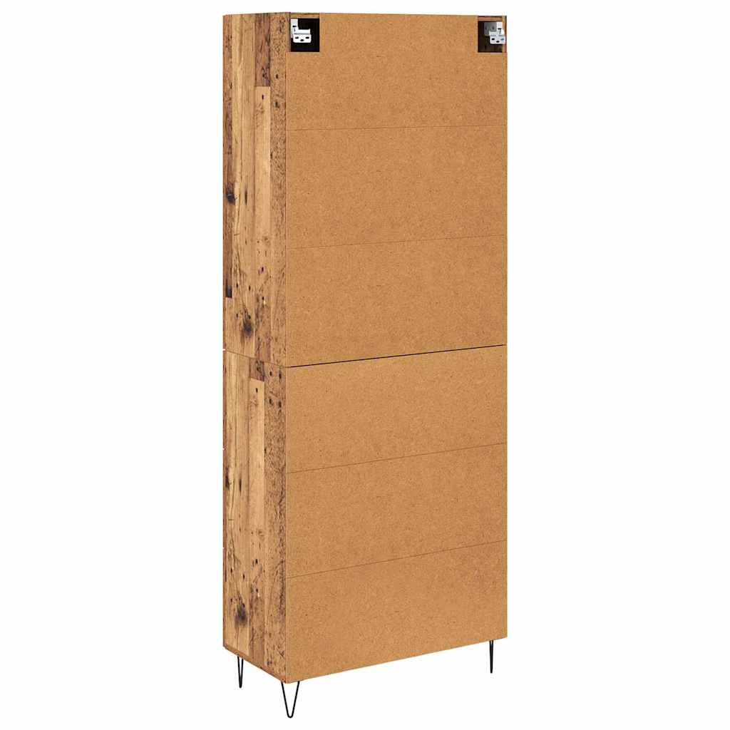 Highboard mit Schubladen 2 pcs Altholz Holzwerkstoff