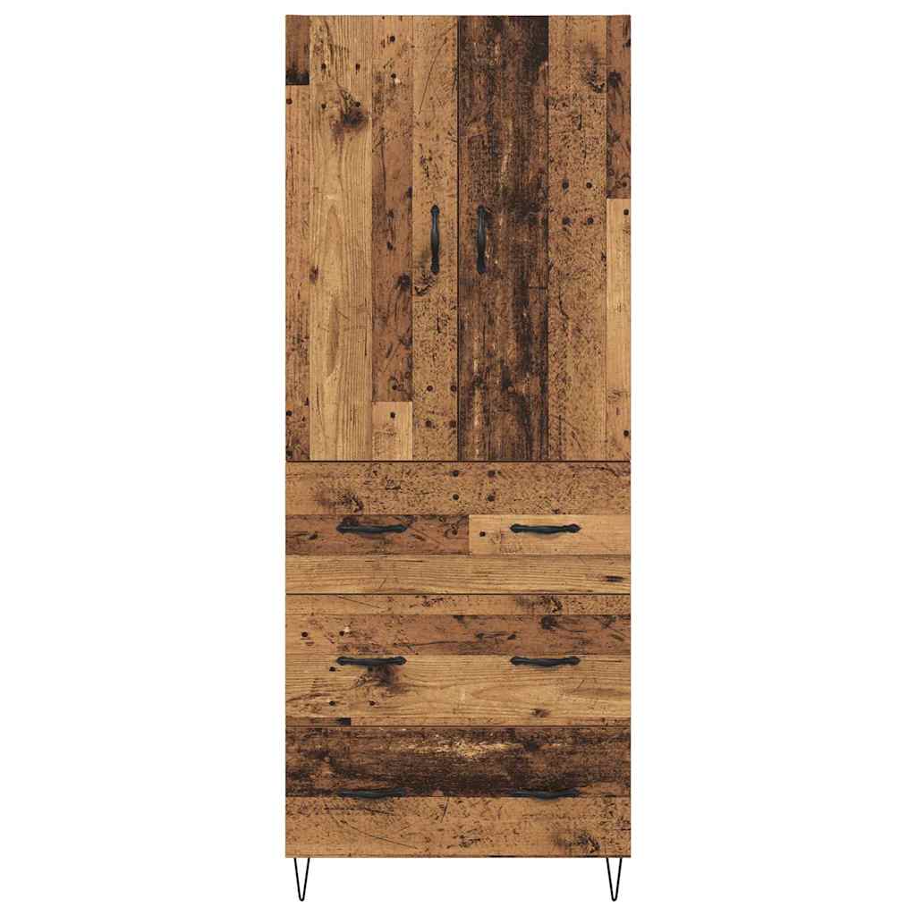 Highboard mit Schubladen 2 pcs Altholz Holzwerkstoff