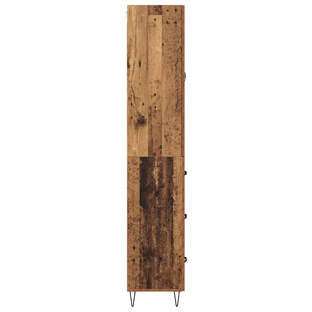 Highboard mit Schubladen 2 pcs Altholz Holzwerkstoff