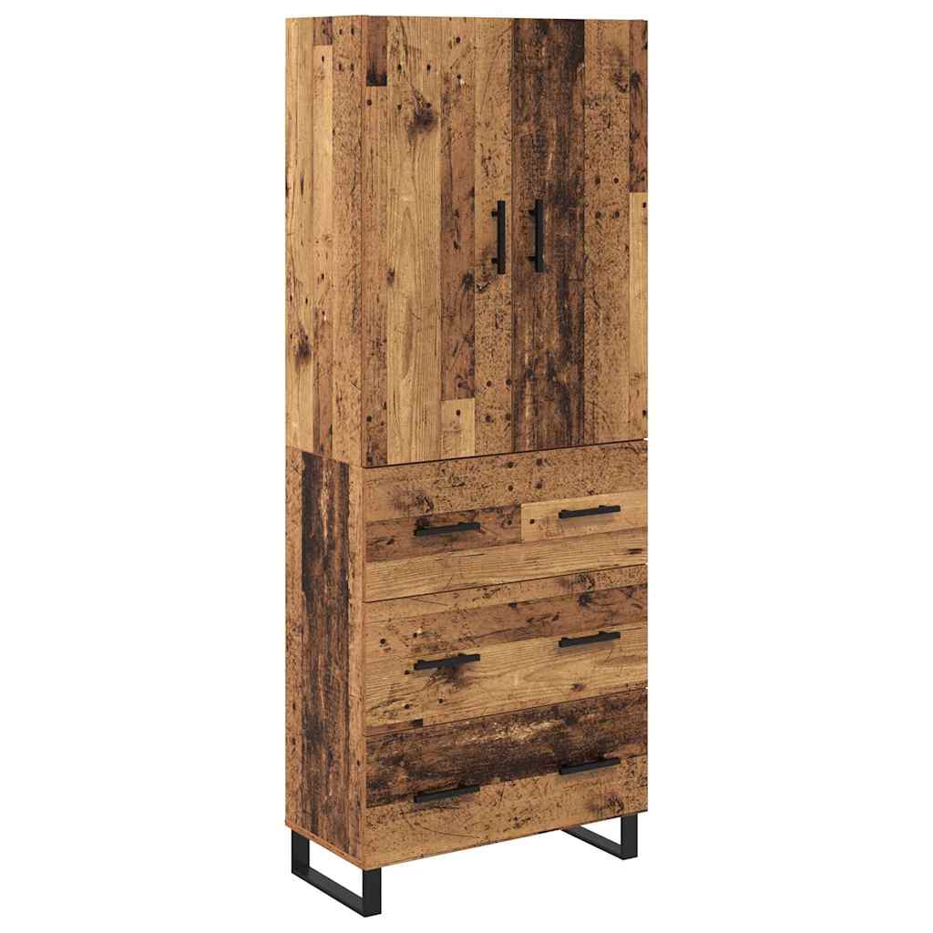 Highboard mit Schubladen 2 pcs Altholz 69,5 x 34 x 180 cm