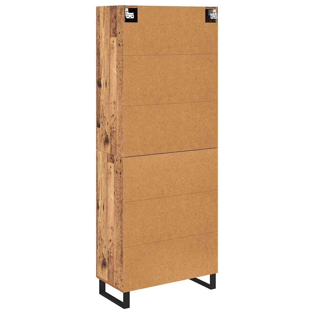 Highboard mit Schubladen 2 pcs Altholz 69,5 x 34 x 180 cm
