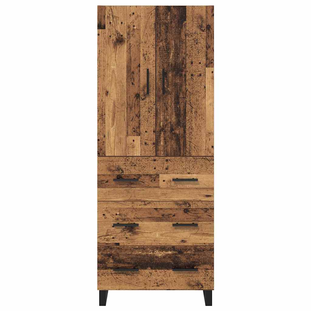 Highboard mit Schubladen 2 pcs Altholz 69,5 x 34 x 180 cm