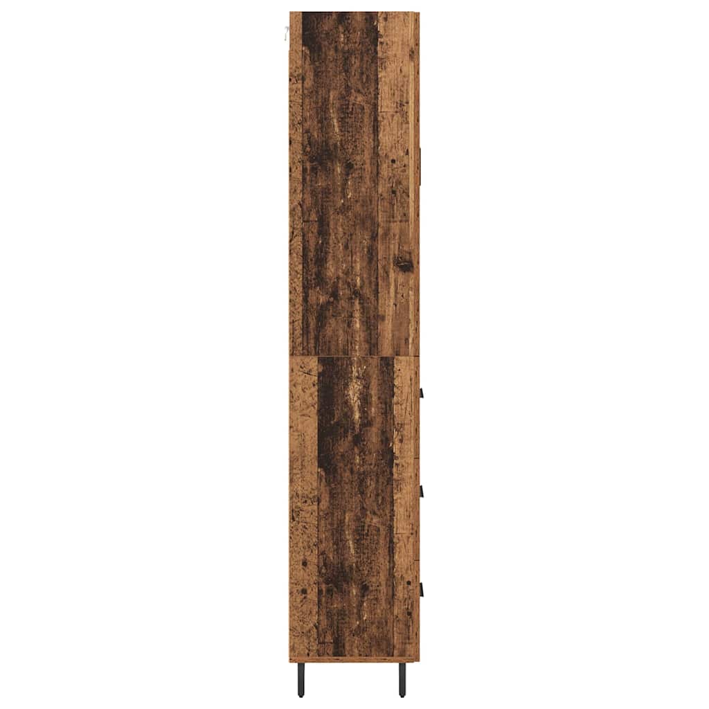 Highboard mit Schubladen 2 pcs Altholz Holzwerkstoff