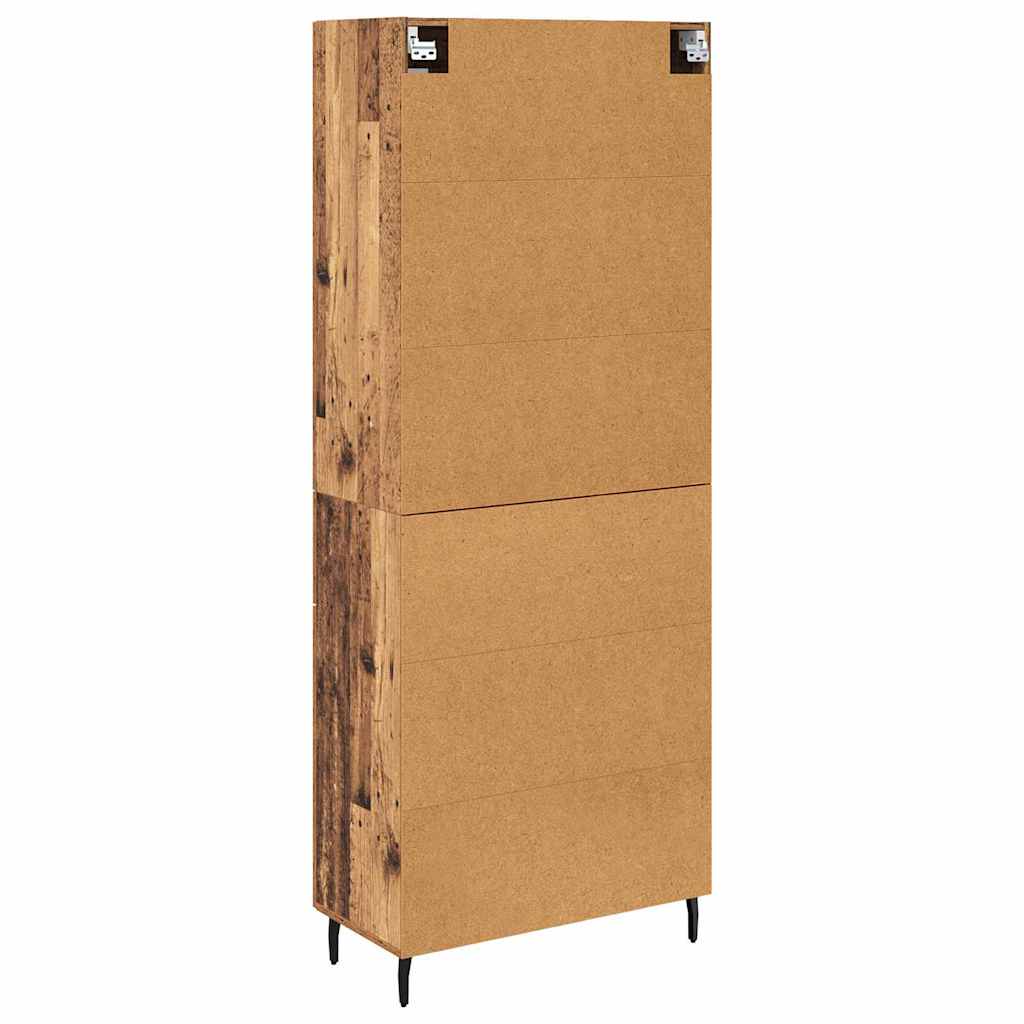 Highboard mit Schubladen 2 pcs Altholz Holzwerkstoff